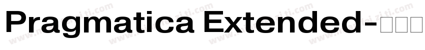 Pragmatica Extended字体转换